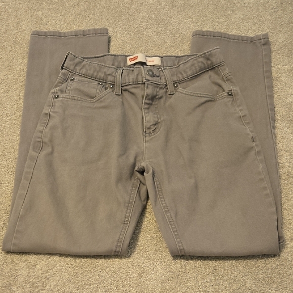 Levi's Other - Levi's 511 Silm Gray Straight Leg Jeans Boys Size 16 Reg